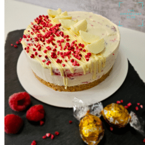 Raspberry & White Chocolate Cheesecake